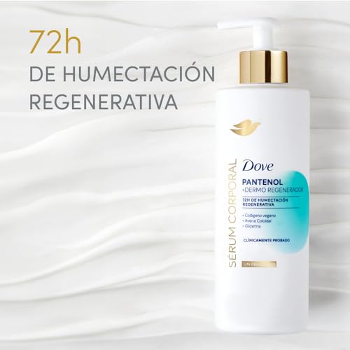 Dove Kit Piel Sensible, Sérum Corporal Pantenol para piel sensible, áspera y extra seca, alivia y restaura la humectación natural de la piel 400 ml + Bálsamo Concentrado Para Talones Agrietados Tratamiento avanzado para piel extra seca y áspera. Ayuda a a