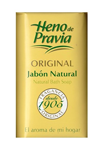Heno De Pravia Jabón En Barra para Unisex, Original C/4, (150g) 4 Pack, Amarillo, 150 Gram