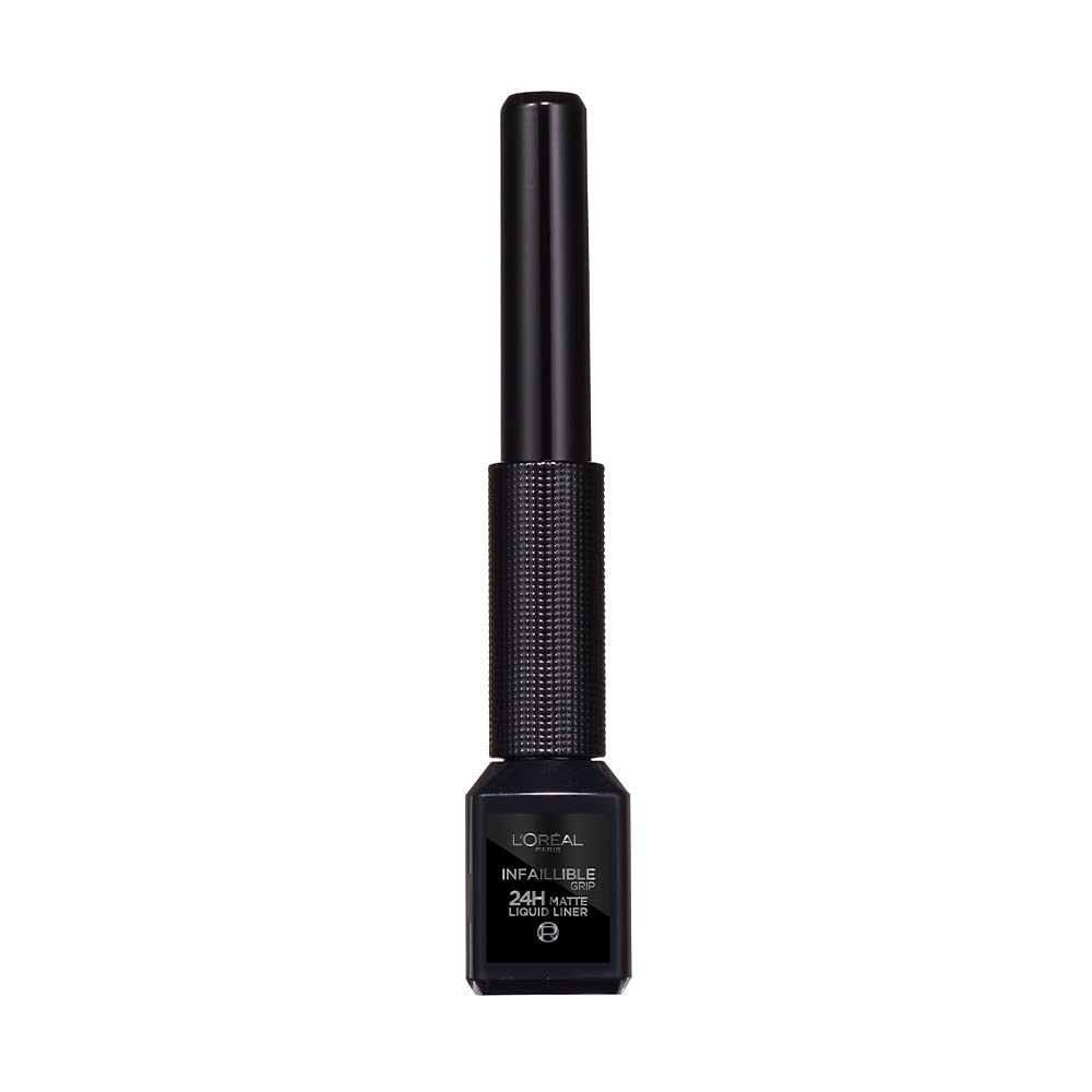 L'OREAL PARIS Delineador de Ojos, Infallible Liquid Matte, 01 Ink