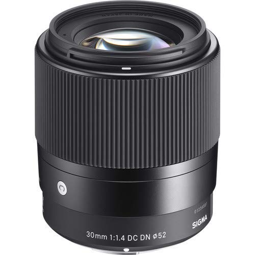 Sigma Lente DC DN de 30 mm, F1.4, contemporánea, para Sony E con paquete de accesorios fotográficos Sunshine - 4 años de garantía del fabricante en EE. UU