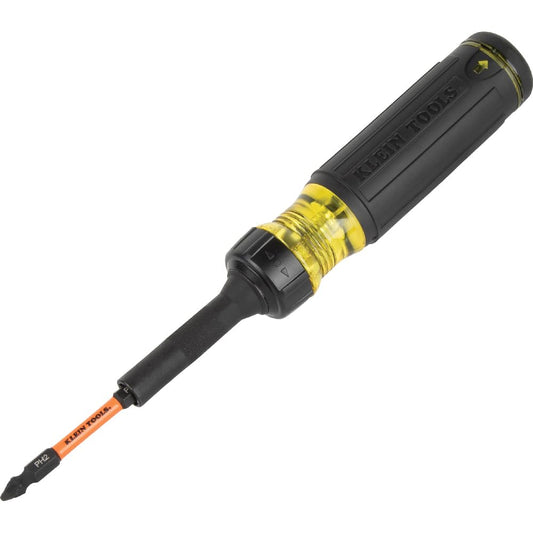 Klein Tools - Destornillador de carraca de múltiples bits, 32313HD, herramienta de impacto 13 en 1, con 6 puntas de doble extremo y destornillador de tuerca de 0.6 cm