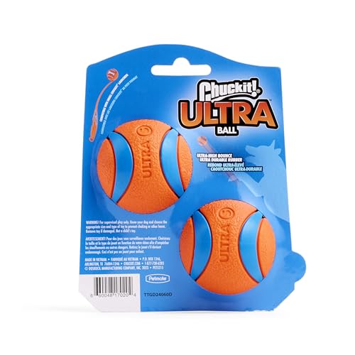 Chuckit! DO817020 Pelota Ultra, talla chica, 2 Piezas, Colores Surtidos