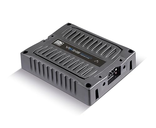Banda VIK8000.2BK - Amplificador de Coche Altavoz de Audio de 2 ohmios, Rango Completo, Nuevo Viking 8000 vatios Rms, indicador LED de Sonido especializado chasis de Aluminio, Negro