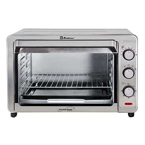 Horno Eléctrico de Convección Koblenz, 9 Rebanadas, 32 L, Timer de 60 Minutos y 3 Programas de Cocción que Permiten Asar, Gratinar, Dorar y Tostar, 1500W, 3 Accesorios, Acero Inoxidable (HKM-1500 S)