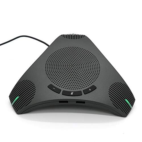 Micrófono de Conferencia USB Omnidireccional con Altavoz 360° y Reducción de Ruido DSP Inteligente para Negocios y Reuniones de Video