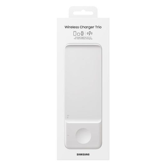 Cargador Inalámbrico Samsung Negro Trio Pad