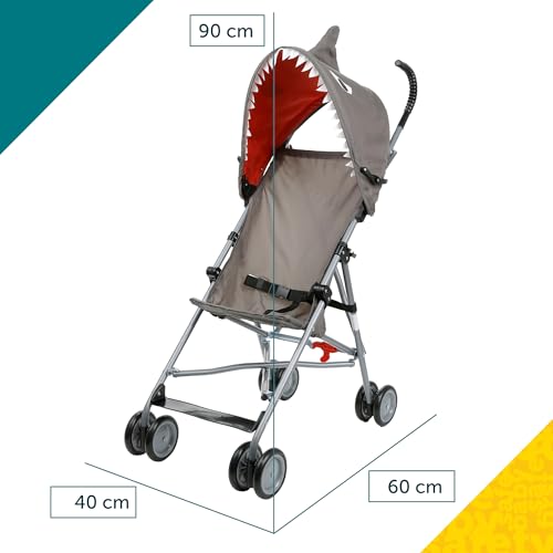 Carriola Safety 1st Gris con Personaje Divertido y Mango Ergonómico para Niños a Partir de 6 Meses