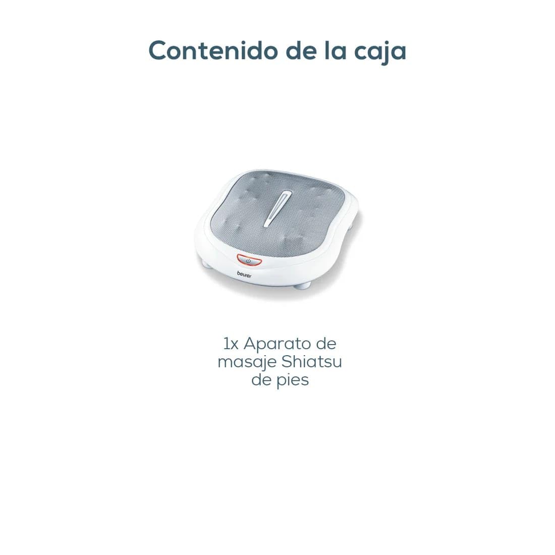 Beurer Masajeador de pies con calor | Máquina masajeadora de pies con 18 bolas de masaje giratorias | Masajeador de pies Shiatsu para todos los tamaños de pies | Masajeador de pies con calefacción con 2 niveles de masaje, FM60