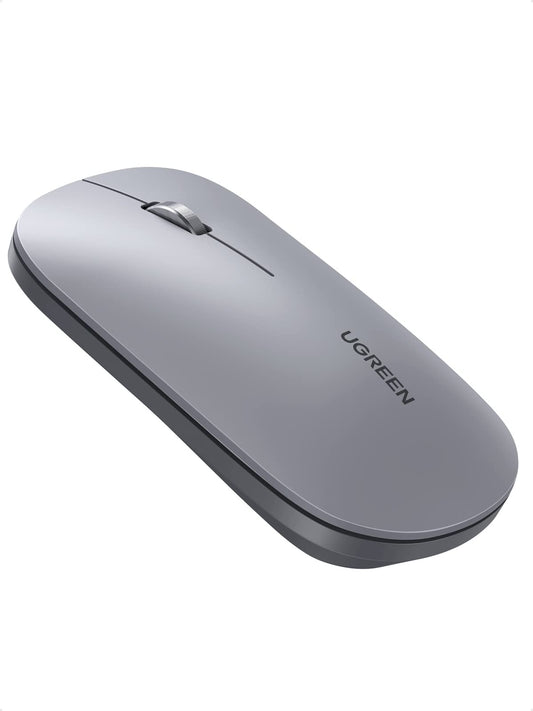 Ratón Inalámbrico UGREEN Gris Bluetooth y USB 2.4G Silencioso 4000 dpi