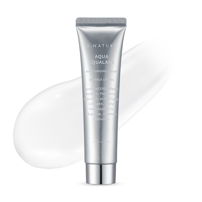S.NATURE CREMA HIDRATANTE AQUA SQUALANE 60 ml, Hidratante, diaria, calmante, hidratante, nutritiva, elimina poros y sebo, 2.03 fl oz