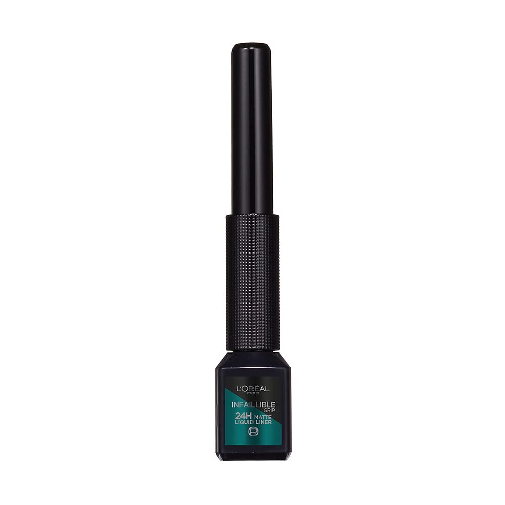 L'OREAL PARIS Delineador de Ojos, Infallible Liquid Matte, 04 Emeraude, 1, 11 grams