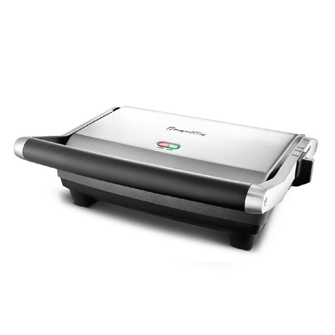Breville BSG520XL Parrilla Panini con 4 Posiciones, color Acero Inoxidable