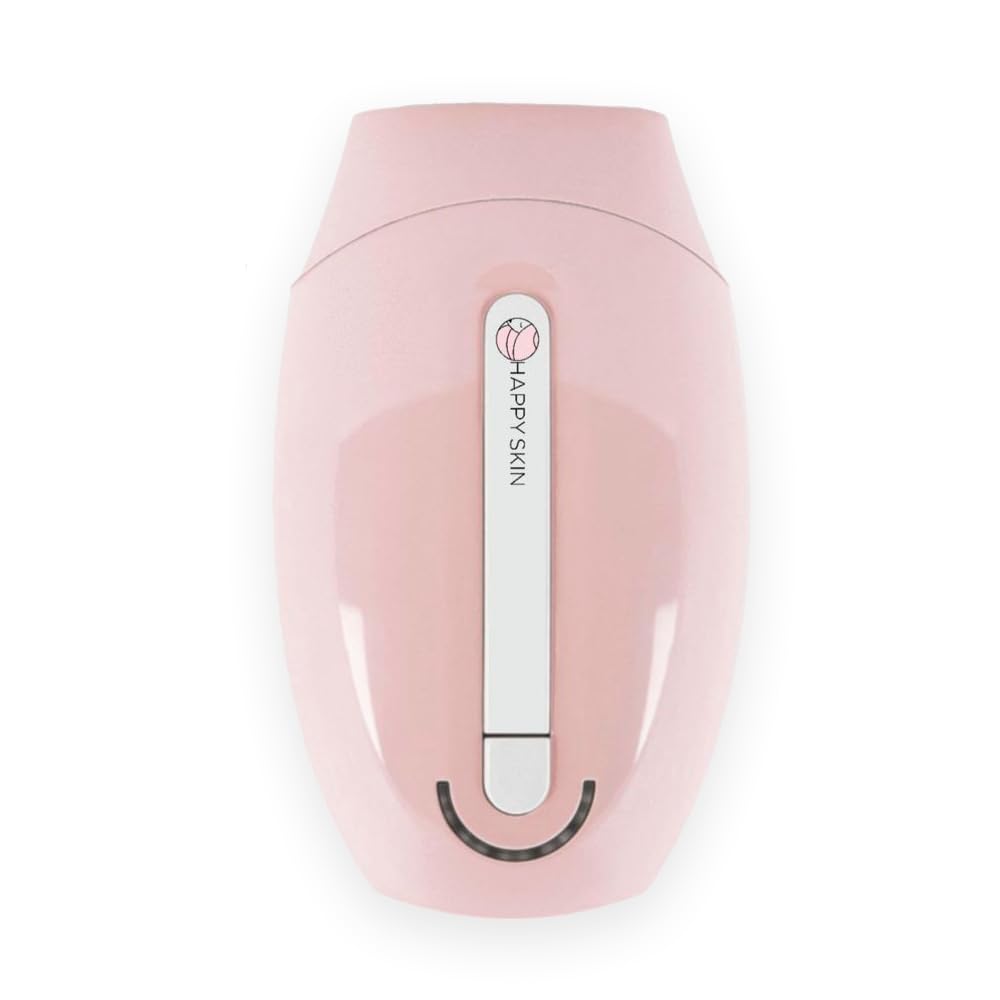 Happy Skin Depiladora de Luz Pulsada - 500,000 Flashes - Nueva Generación – Color Rosa - Depilación Ipl Fácil y Duradera sin Salir de Casa, Indolora y con Resultados Efectivos.