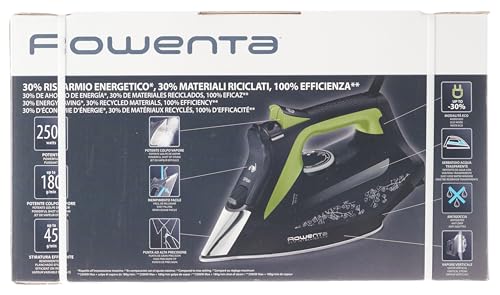 Plancha de Vapor Rowenta Negro Verde Eco Intelligence 2500 W Distribución Óptima