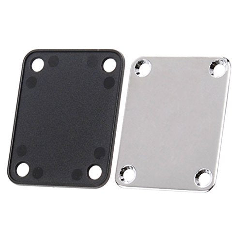 ogrmar cuello placa Fender con la tripulación cromado Repuestos para guitarra eléctrica 1pcs