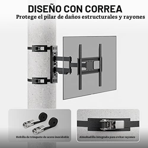 Soporte de TV ZeboZap ZZTVA2044 Exterior sin Taladro Movimiento Completo Tornillos de Acero