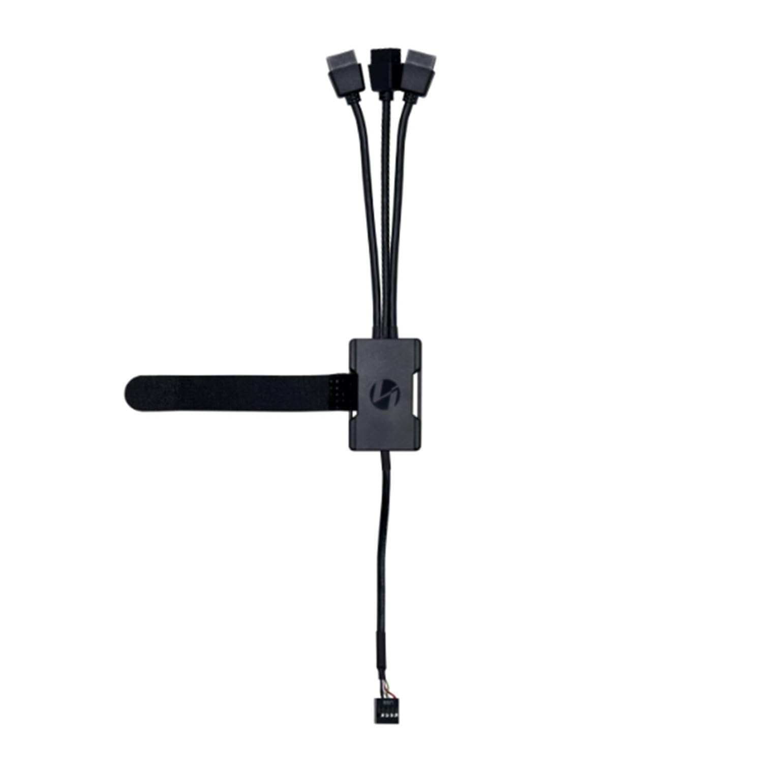 Lian LIANLI Hub USB 2.0, 1 a 3 HUB, soporta driver de la serie de ventiladores UNI, extensión de 9 pines y 3 puertos, distribuidor autorizado japonés