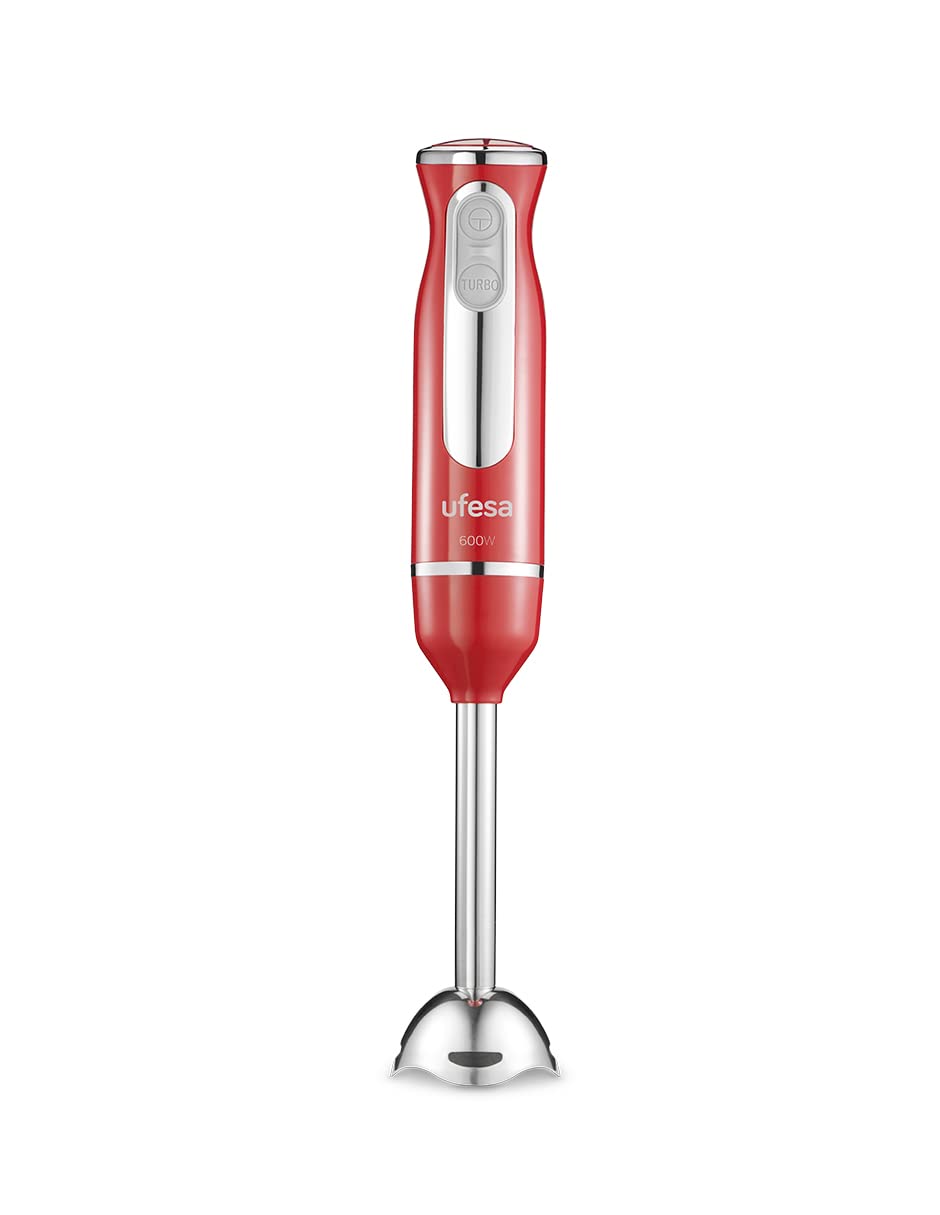 Batidora de Inmersión UFESA roja con Accesorios