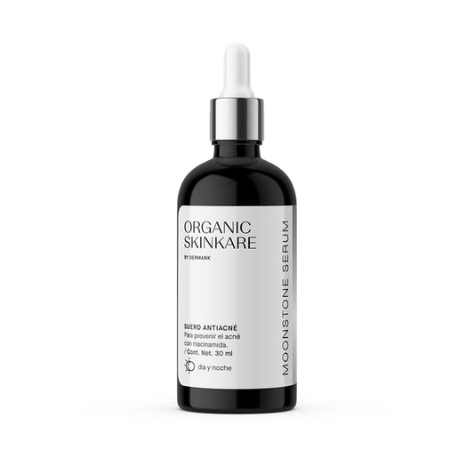 ORGANIC SKINKARE BY DERMANK Suero Anti-Acné | Suero Facial Orgánico| Ácido Salicílico 1% | Ácido Lactico 1% | Reduce Espinillas y Minimiza Poros | Seborregulador | Ayuda en el Tratamiento y Prevención de Acné | Suero contra espinillas - 30ml | Facial Moon