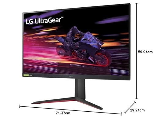 LG 32 Pulgadas QHD (2560 x 1440) Monitor de Juegos IPS Ultragear con 1 ms (GtG) y 165 Hz, NVIDIA G-Sync Compatible y AMD FreeSync Premium