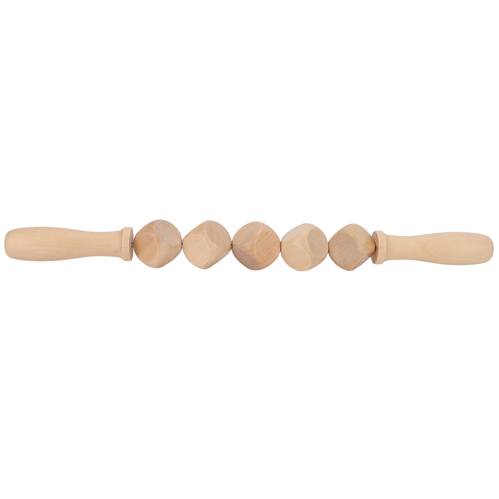 Herramienta de Masaje de Madera, Rodillo de Masaje de Madera Manual, Rodillo de Mano Duradero, Masajeador de Punto de Activación para Fascia, Celulitis, Abdomen, Relajación Muscular