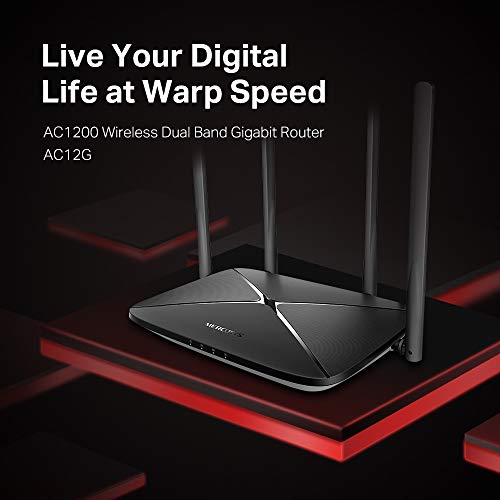 Router Doble Banda Mercusys AC1200 Gigabit Inalámbrico Gran Cobertura