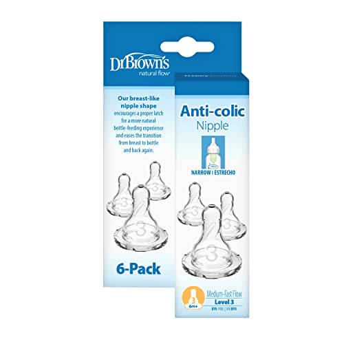 Set de Pezones Preemie Nivel 3 Dr. Brown's Transparente 6 Unidades