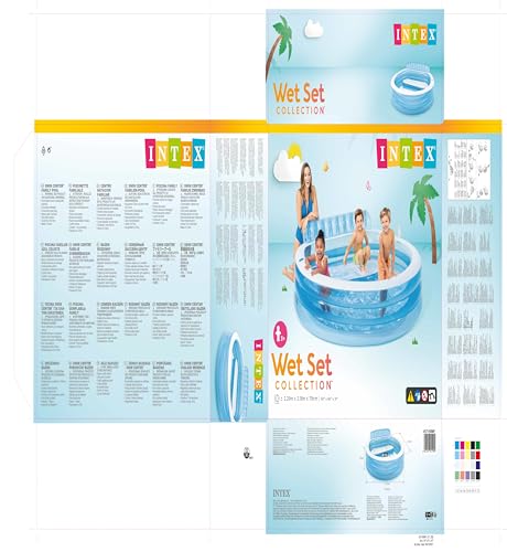 Intex 57190NP Alberca 57190NP Swim Centre, Piscinas Inflables Familiar, 88.2 x 85.0 x 29.9 Pulgadas