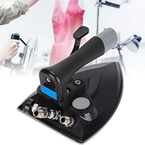 KUIDAMOS Plancha de Vapor Industrial, Prensa Completa para Tintorería y Tienda de Ropa, Fábrica y Caldera, Suela de Cerámica Antiadherente Negra