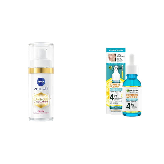 NIVEA Luminous630 + Garnier Sérum Antiimperfecciones – Pack 2x30 ml