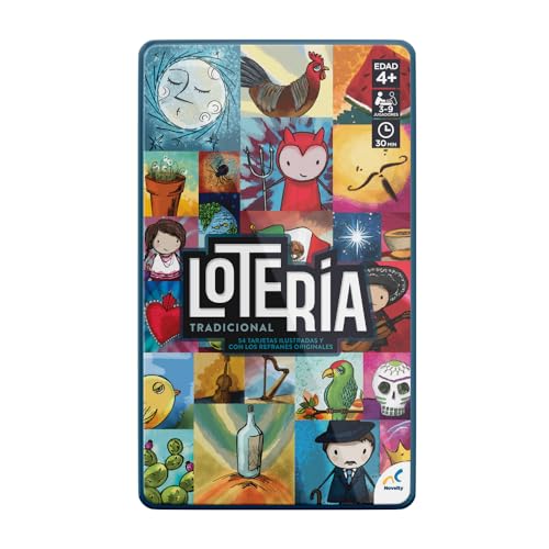 Juego de Mesa Novelty Lotería Tradicional Caja Metálica