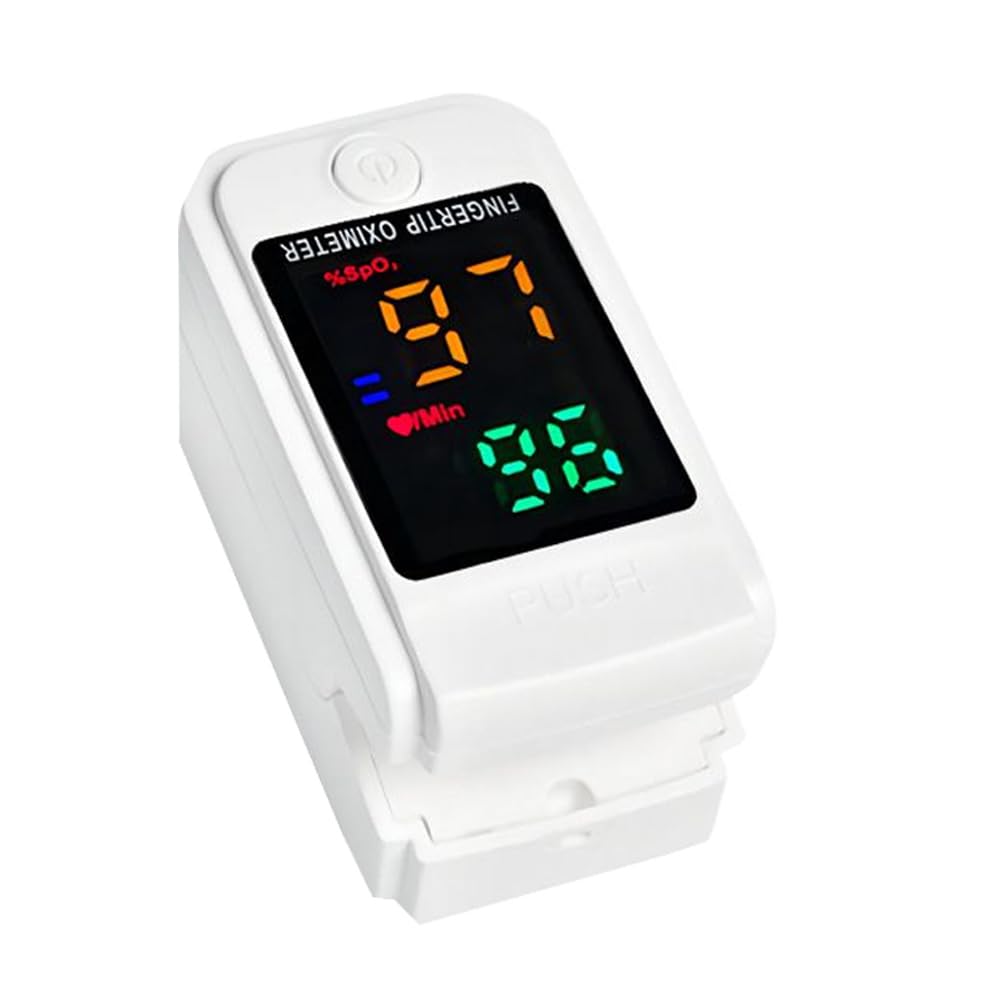 Oxímetro de Pulso PKDEF LED Digital para Monitoreo de Frecuencia Cardíaca y Saturación de Oxígeno en Adultos y Pediátricos
