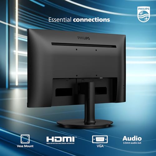 Monitor Philips Full HD 22 Pulgadas Negro con Frecuencia 100 Hz y Modo LowBlue
