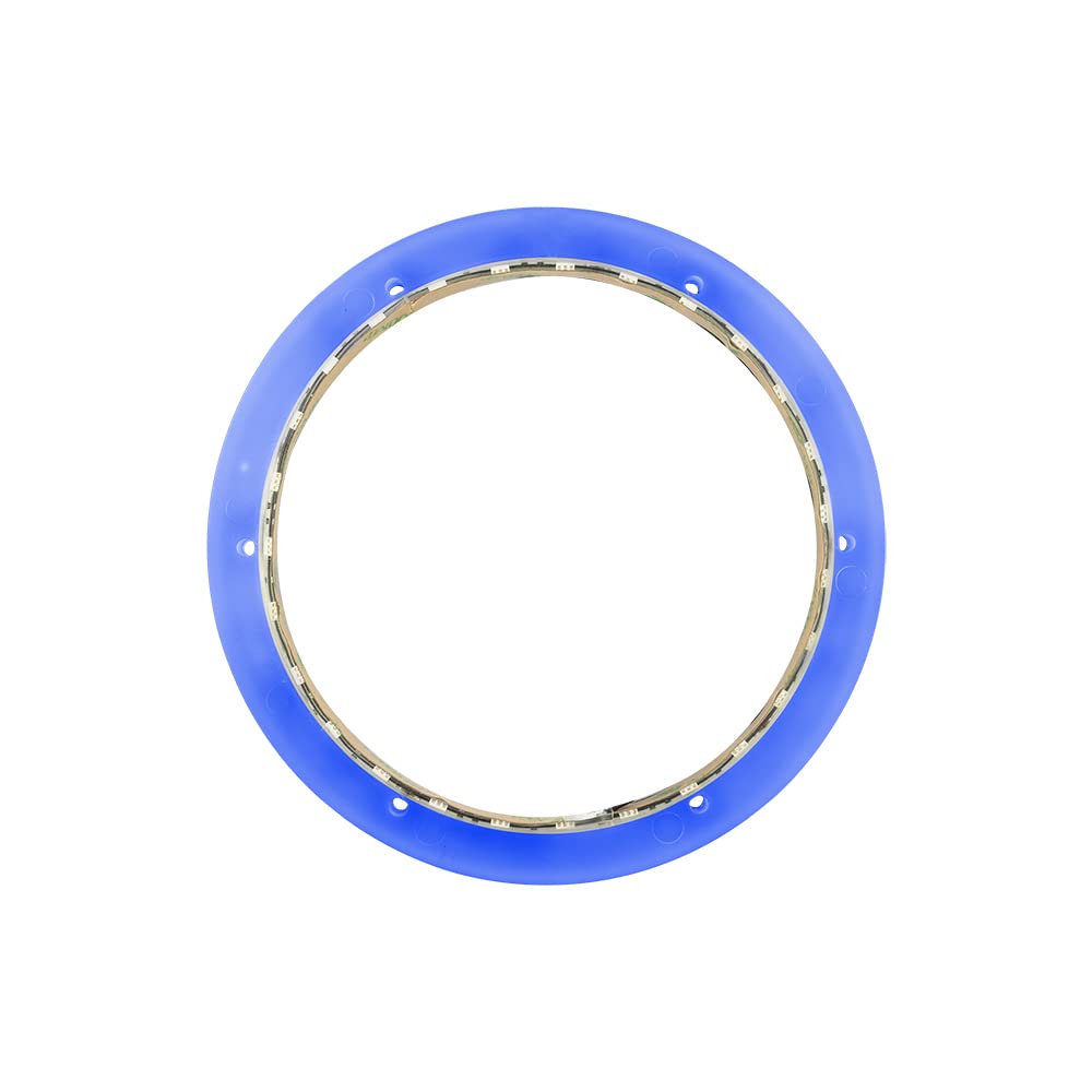 DS18 NXL-LRING6 - Anillo de montaje LED RGB para altavoces de 6.5 pulgadas, impermeable, funciona con módulo RGB (LED-BTC) o cable a un color sin módulo, ideal para audio de coche, audio marino, audio