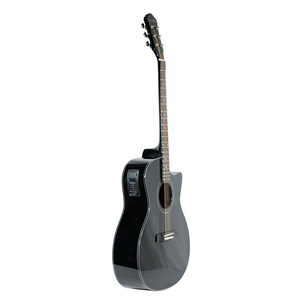 Guitarra Electroacústica Grand Auditorium La Sevillana GA-320CEQ color negro