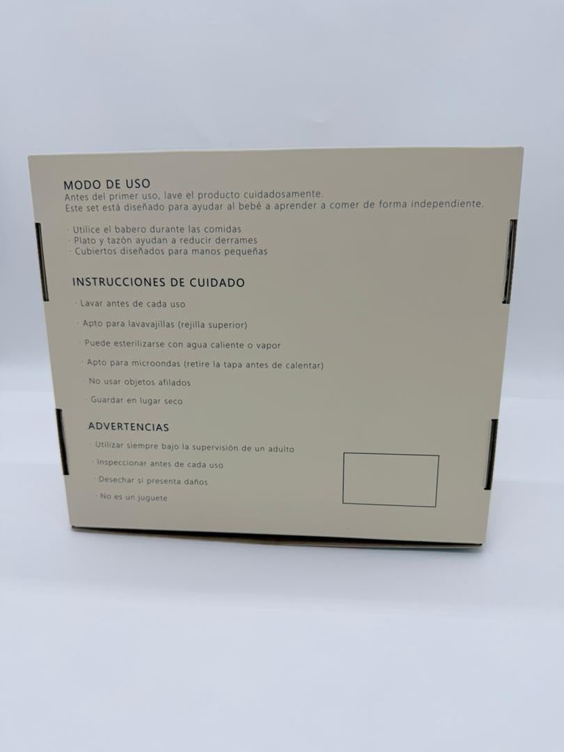 Me Co Mx Platos para Bebe - Alimentaci?n Complementaria Bebe, Cubiertos para Bebe, Platos Bebe, Plato para Bebe, Set de Alimentaci?n para Beb?, Set de 6 Piezas