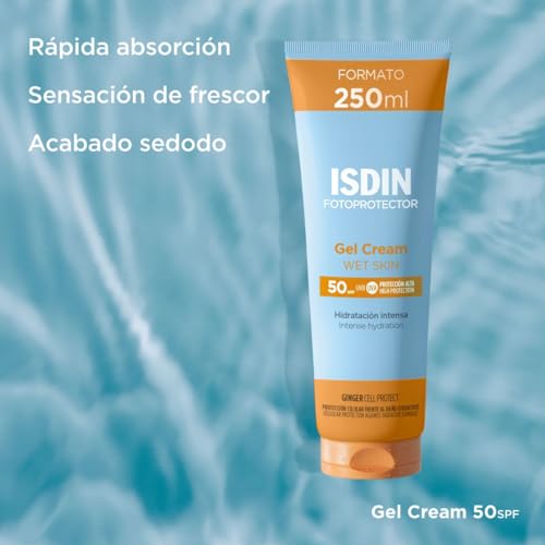 ISDIN Fotoprotector Gel Cream SPF 50+ | Hidratante y fresco para toda la familia