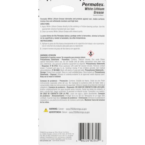 Grasa de Litio Permatex Blanca 1.5 Onzas