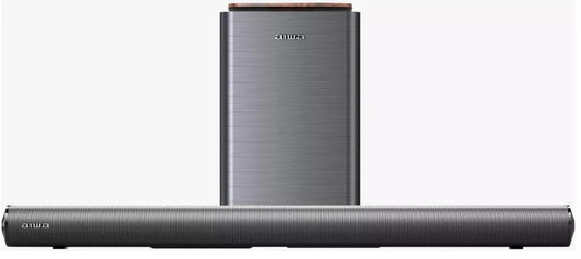 Aiwa Barra de Sonido con Subwoofer Inalámbrico AWSBH23WW 2.1 Ch 1600W, Conectividad Bluetooth, AUX, Optical y HDMI