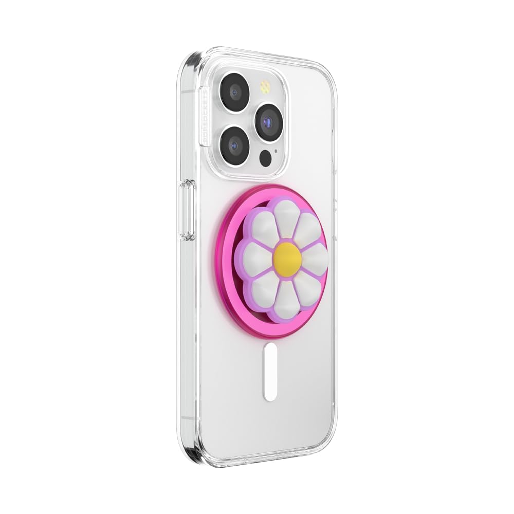 Agarre Magnético PopSockets Doodle Daisy Boca Compatibilidad con Carga Inalámbrica