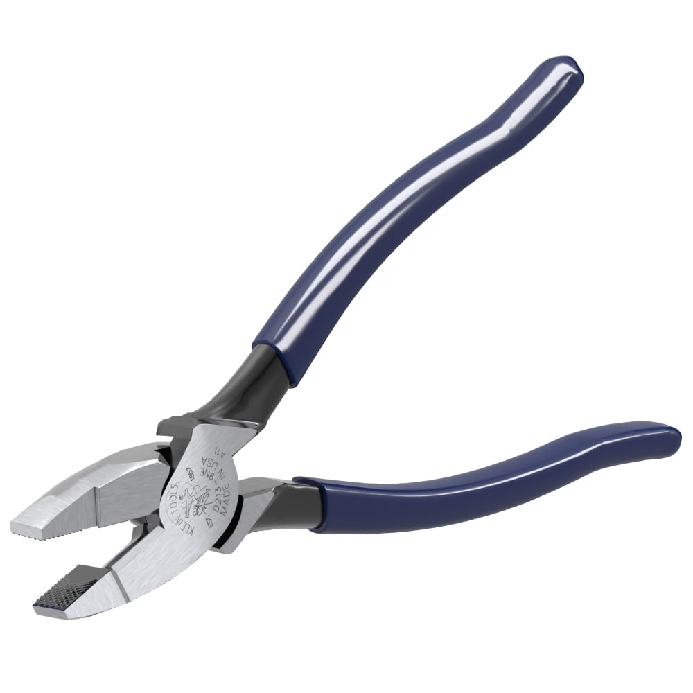 Klein Tools 80020 Juego de herramientas con alicates de lineman, cortadores diagonales y alicates de punta larga, con cuchillos endurecidos por inducción, 3 piezas