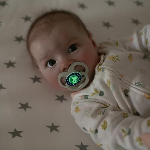 Chupetes Dr. Brown's Advantage Glow-in-The-Dark Rosa, 2 Piezas, Etapa 2, 6-12 Meses