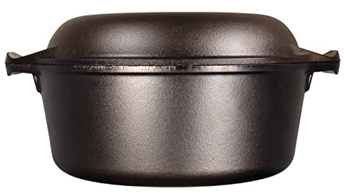 Caserola Lodge con cubiera de sartén y doble función como horno, 4.7 litros