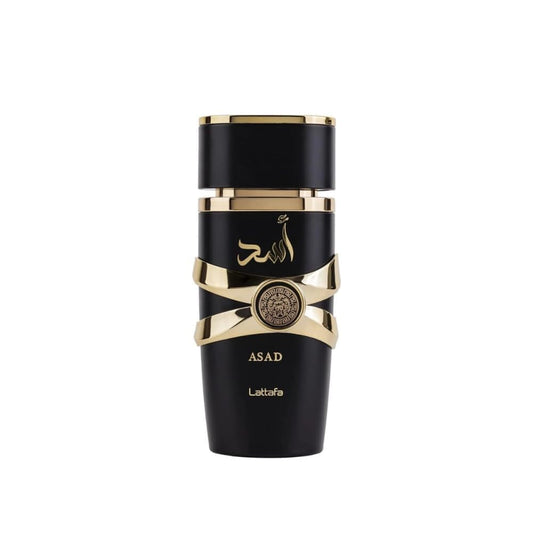 Lattafa Asad Eau de Parfum Spray for Men, 3.4 Ounce