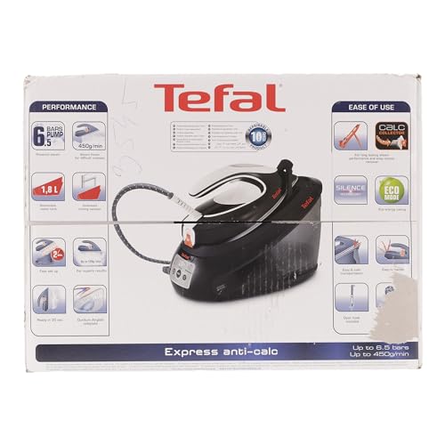 Estación de Planchado de Vapor Tefal Express Anti-Calc Negro Blanco 2800 W 1.8 L