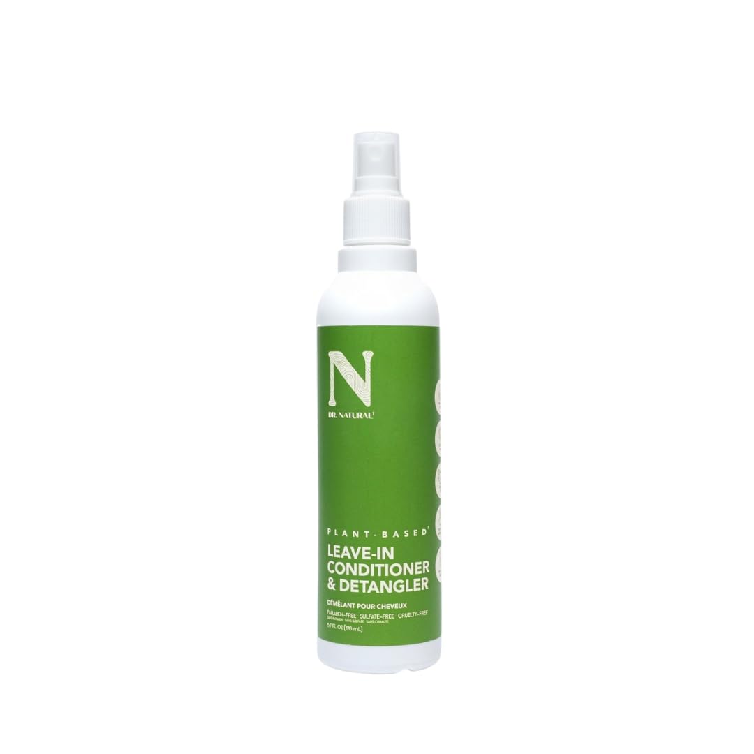 Dr. Natural Spray Desenredante para Cabello Leave in Conditioner Natural, Orgánico y Vegano | Acondicionador sin Enjuague sin Sulfatos y Parabenos | Con Manteca de Karité, Lavanda, Aceite Oliva y Coco