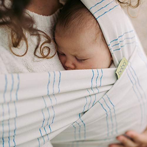 Boba - Portabebés original para recién nacidos (7-35 libras), suave, seguro, manos libres y ergonómico, ideal para una unión cómoda, nuevos padres (Serenity Riviera)