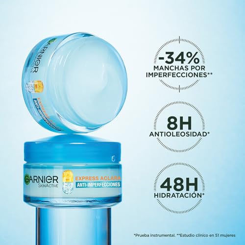 Garnier Skin Active Kit Serum Anti Acne 15ml + Garnier Express Aclara Crema Hidratante Matificante Anti-imperfecciones 50ml