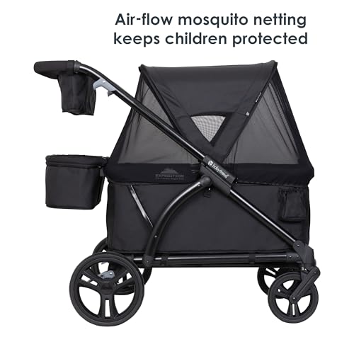 Baby Trend Expedition 2 en 1 Vagón de paseo, Ultra Black