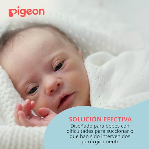 Biberones Pigeon Especiales Cosas para Bebés Recién Nacidos con Tetina Larga de Silicona Suave Corte en Cruz para Prematuros